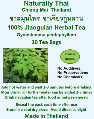 Naturally Thai Jiaogulan Herbal Tea Bags