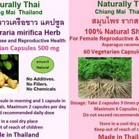 Naturally Thai Pueraria and Shatavari Capsules