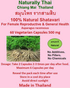 Naturally Thai Shatavari Capsules 500mg